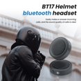 thumbnail image 2 of Bt17 Motorcycle Helmet Bluetooth Headset Headset, 2 of 3