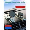 thumbnail image 5 of Alloy Folding Magnetic Car Phone Holder, 360° Rotatable Universal Cell Phone Mount with 6 Strong Magnets, Dashboard Phone Holder for Cars Compatible with All Smartphone, 5 of 6