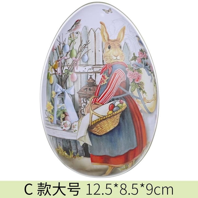 Xingzhi Easter decorative items, Easter tinplate eggs