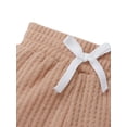 thumbnail image 6 of Qiylii Baby Girls Solid Color Outfitt,Long Sleeve Romper+Elastic Waist Pants, 6 of 7