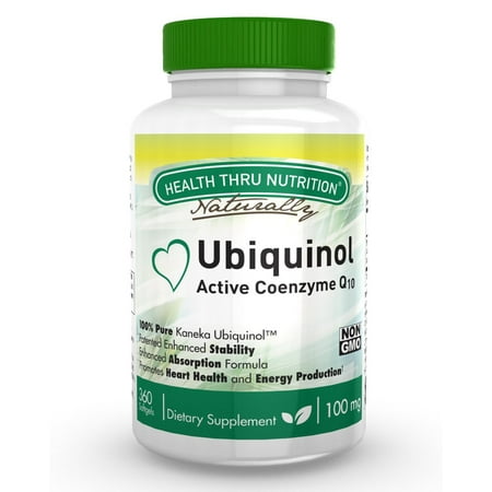 Ubiquinol 100mg (360 Softgels) EAF CoQ10 (NON-GMO)
