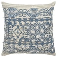 thumbnail image 1 of HomeRoots 403284 Beige, Blue & Natural Tribal Influenced Throw Pillow, 1 of 1
