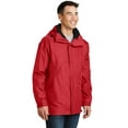 thumbnail image 4 of Port Authority J777 Mens 3 in 1 Jacket, Red & Black - Large, 4 of 5