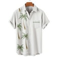 thumbnail image 5 of Yuwull Men's Short Sleeve Button Down Vintage Bowling Shirts with Pocket Hawaiian Casual Printed Beach Shirt Summer Regular Fit Top, 5 of 9