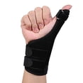 thumbnail image 4 of Yosoo Thumb Splint Adjustable Neoprene Hand Thumb Brace Stabilizer Guard Spica Support Your Finger for Arthritis Tendonitis Sprained Thumb Symptoms Broken Hyperextended Thumb, One Size, Unisex, Black, 4 of 7