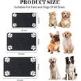 thumbnail image 2 of Washable Dog Mat for Food and Water - Waterproof No-Spill Non-Slip Feeding Mat for Dogs and Cats, Durable Floor Placemats (Dark Grey, 12" X19\u201d), 2 of 5