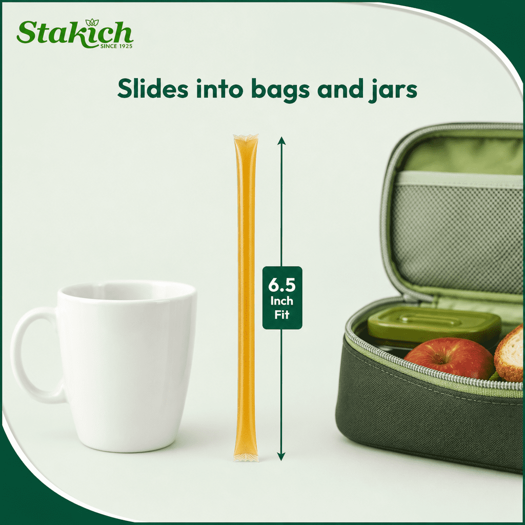 Stakich Cinnamon Grade A Honey Stix - Case of 2,000