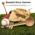 thumbnail image 1 of 1 Set Round Stick Comfortable Grip Drop-resistant Non-cracking Exercise Wood Softball Baseball Glove Mallet Ball Games, 1 of 7