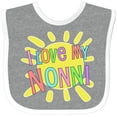 thumbnail image 3 of Inktastic I Love My Nonni Sun and Rainbow Letters Boys or Girls Baby Bib, 3 of 4