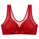 thumbnail image 1 of Gibobby Brasier Mujer Ropa interior sexy con hebilla frontal para mujer sin llantas Chaleco Sujetador de talla grande(Rojo,46), 1 of 3
