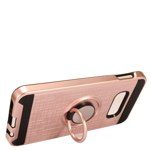 GSA Brushed Hybrid Case Ring Stand for Samsung Galaxy S10e (5.8") - Rose Gold