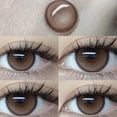 thumbnail image 1 of Lentillas de colores para ojos, lentes cosméticas para miopía con dioptrías de grado, Multicolor, gris, marrón, pupilas naturales, lentillas anuales, 1 of 2