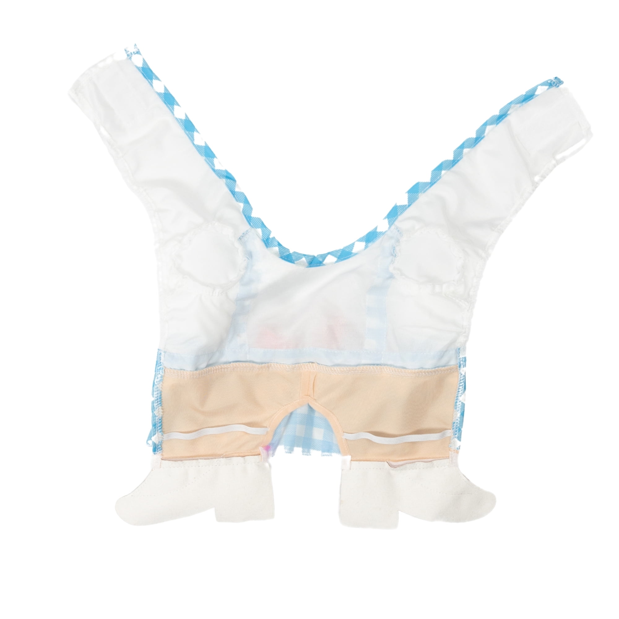 Vibrant Life Halloween Gingham Girl Costume for Dogs, Blue and White, Medium