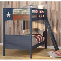 Pivot Direct PD-1845-TTB Lonestar Twin over Twin Size Bunk Bed - Blue
