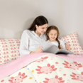 thumbnail image 4 of Manfei Kids Cartoon Axolotl Twin Bedding Sets 7-Piece, Kawaii Ocean Animal Bedding Comforter Set, Cute Flower Floral Reversible Sheet Sets, Microfiber Bedroom Decor, 4 of 7