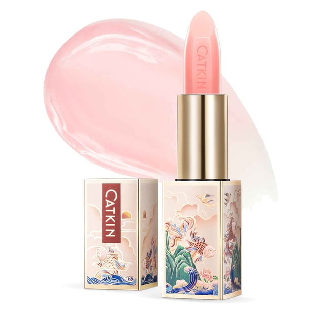 Bálsamo labial con color Catkin Lipstick que cambia de color rosa, 3 ml