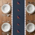 thumbnail image 4 of Table Runner 48 Inches Long for Kitchen Dining, Independence Day Dresser Scarf Farmhouse, Dining Table Decorations for Wedding/Parties, Red Truck USA Flag Star Sunflowers 13 x 48 In, 4 of 8