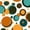 Color 1, variant on Retro Peel and Stick Wallpaper Retro Geometric Teal Mustard Rust Navy Shapes Wall Mural 23.6in x 9.8ft Self Adhesive Removable Wall Paper Renter Friendly Wallpaper for Nursery Bedroom Cabinets