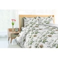 thumbnail image 3 of Ambesonne Leaf Print Down Alternative Quilt Comforter, Leaves Simple Branches, Twin, Reseda Green and Pale Brown, 3 of 5