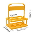 thumbnail image 3 of Foldable Plastic Beer Basket Beverage Carrier | Portable Drink Holder Stand | Durable Leak-Proof Rack with Ergonomic Handle | Ideal for Outdoor Events, Picnics, BBQ | Size 31x26x18cm | 1-Pack, 3 of 7