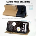 thumbnail image 3 of ELEHOLD Flip Wallet Case for Google Pixel 6 Pro, Cute Pattern PU Leather Case with Magnetic Clasp Credit Card Slot Stand Lanyard Shockproof Full Body Protection Cover, A, 3 of 7