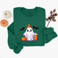 thumbnail image 5 of DIOAZUD Womens Halloween Sweatshirts Plus Size Ghost Graphic Pullovers Fall Classic Round Neck Long Sleeve Sweater Tops Halloween Costumes, 5 of 5