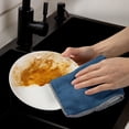thumbnail image 5 of Household Thickened Rag Kitchen Thickened Absorbent Dish Cloth Wipe Table Cleaning Cloth To Remove Oil Not Easy To Lose Hair Scouring Cloth/ 4Pc Kitchen Thick Absorbent Dish Cloth A, 5 of 9