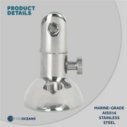 Five Oceans 90 Degree Deck Hinge with Removable Pin (Pair) FO-1529-M2-FM