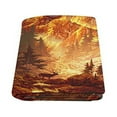 thumbnail image 2 of CADecor Deer in Canyon Throw Blanket Bed Sofa Blanket 58x80 inches, 2 of 3