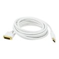 thumbnail image 1 of Monoprice - Adapter cable - DisplayPort to DVI - 15 ft - thumbscrews - white, 1 of 3