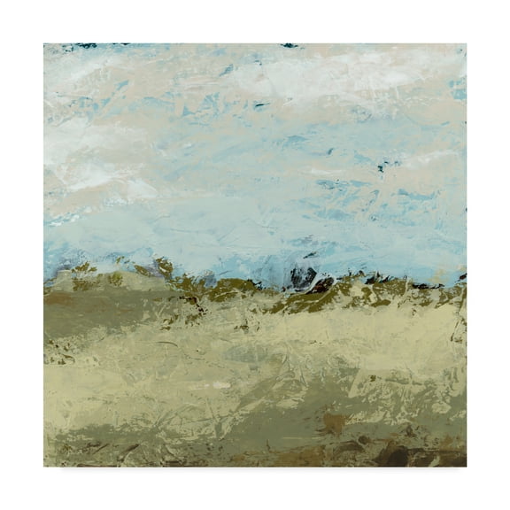 Trademark Fine Art 'Green Fields I' Canvas Art by June Erica Vess