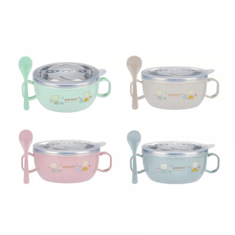 Baby Stainless Steel Bowl with Lid Stainless Steel Kids Bowls