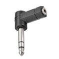 thumbnail image 5 of Adaptador de Conector Uxcell de Macho de 6.35mm a Hembra de 3.5mm 90 Grados para Audio y Video, 5 of 5