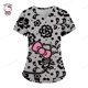 thumbnail image 5 of Camisetas de verano con bolsillos para mujer, uniforme de enfermera, Hello Kitty, cuello en V, ropa para mujer, camiseta de Hospital, camisetas para mujer 2023, 5 of 5