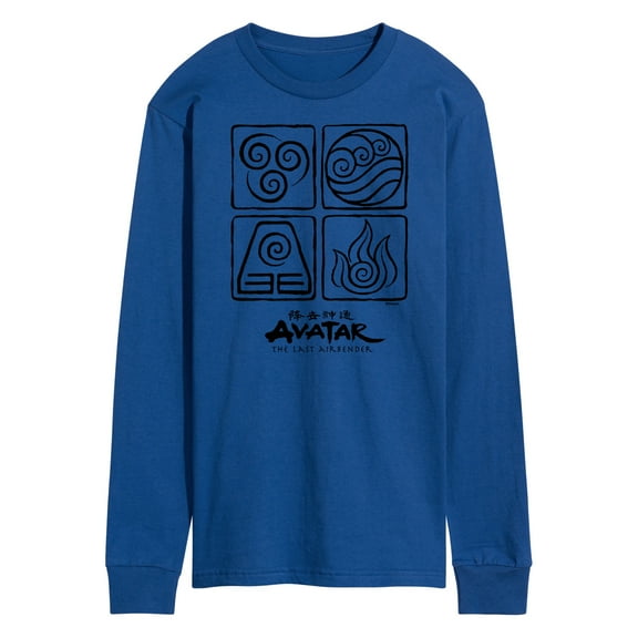 Avatar - The Last Airbender - Four Elements - Men's Long Sleeve T-Shirt