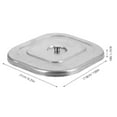 thumbnail image 2 of WHAMVOX  Large Recessed Trash Bin Cover Stainless Steel Can Lid Office, 2 of 8