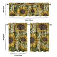 thumbnail image 6 of Countryside Floral Curtains 36 Inch - 3 Panel Rustic Farmhouse Set with Vintage Botanical Print, Boho Chic Rod Pocket Design for Kitchen Windows, 6 of 6