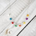 thumbnail image 4 of Baptism Blossoms Multicolor Flowers Silver Women's Necklace with Pendent by Ringmasters, 4 of 6