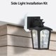 thumbnail image 5 of Cateissary Kit de montaje de luz exterior para montaje en revestimiento, construcción duradera, kit de placa vertical 8141DBL para exteriores, Decoración del hogar negro, 5 of 6
