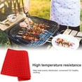 thumbnail image 4 of Silicone Mold 140-Cavity Mini Round Candy Biscuit Mould BBQ Baking Mat Pot Food Pad Bakeware, Red, 4 of 8