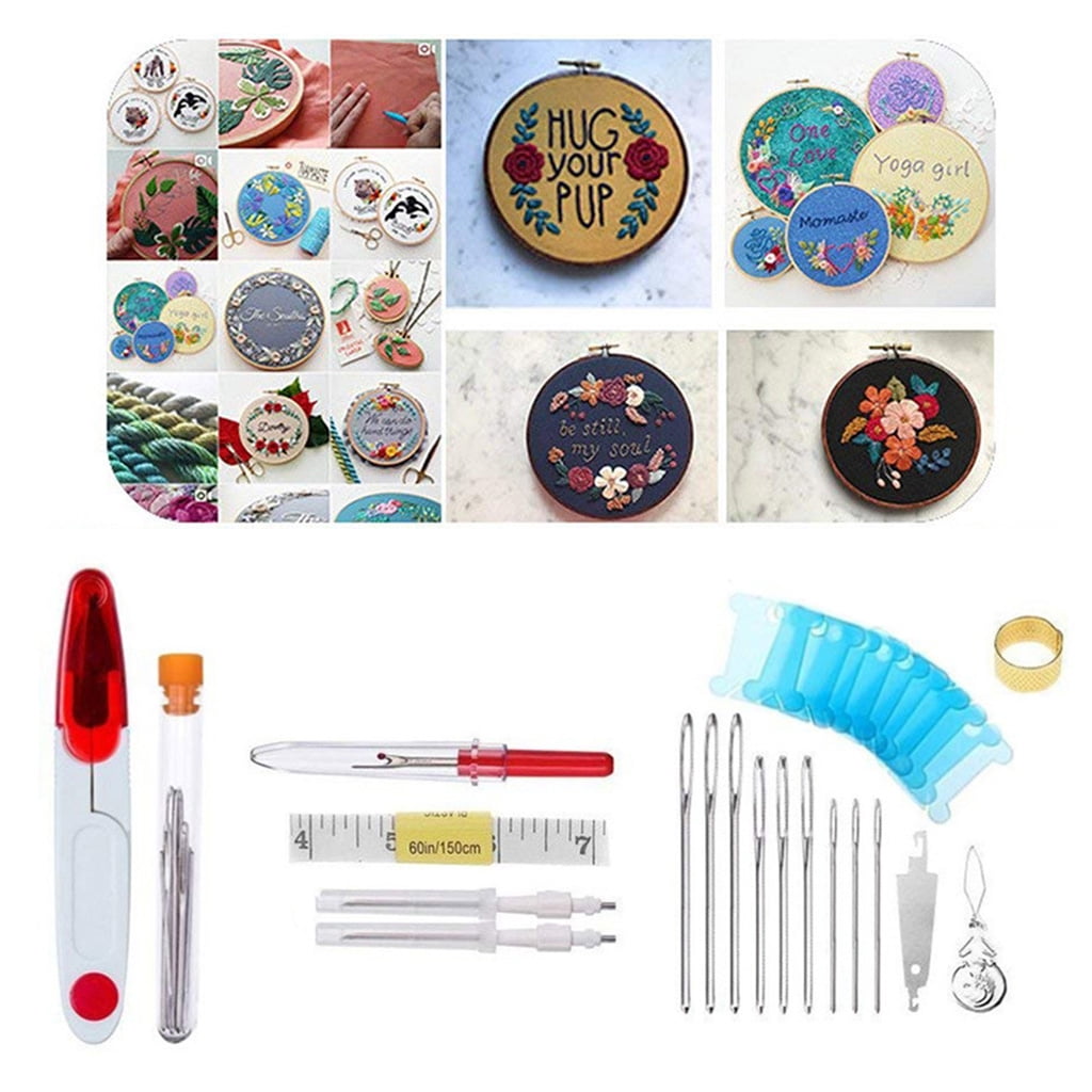 Embroidery Sewing Punch Needle Process Tool Combination DIY Sewing Thread