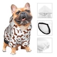 thumbnail image 3 of Fotbe Dachshund Dog Puppy Print Small Dog Sweater Hoodies Pet Grey Hooded Soft Fleece Sweatshirts with Pocket Fall Winter Puppy Cat Sweaters Warm Clothes-Large, 3 of 7