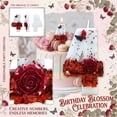 thumbnail image 2 of Goleeg Bougies d'Anniversaire Papillon Numéro 4, Bougies Gâteau Numérotées Décorées de Roses Rouges, pour Anniversaires, Fêtes et Célébrations de Mariage, 2 of 6