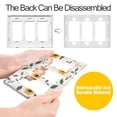 thumbnail image 4 of Yayeee Rocker Switch Wall Plate 3-Gang 6.5"x4.6" Home Decorative Outlet Cover, Sunflower Pattern, 4 of 6