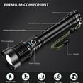 thumbnail image 7 of Rechargeable LED Flashlights High Lumens, 990000 Lumens Super Bright Flashlight with 5 Modes & Waterproof, Powerful Handheld Flashlight for Camping Emergencies, 7 of 7