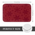 thumbnail image 2 of Fotbe Tapis de Porte Motif Flocons de Neige Rouges de Noël Extra Durable - Tapis de Bienvenue Extérieurs Antidérapants - Tapis de Porte avant Profil Bas (16 Pouces x 24 Pouces), 2 of 7