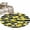 Yellow, variant on Yellow Lemons Round Area Rug 4Ft Washable Circle Rugs for Bedroom Dining Room, Summer Citrus Fruits Leaves Black Stripes Non-Slip Carpet Floor Mats Indoor Outdoor Carpet Runner Aesthetic Home Decor