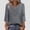Gray, variant on Boho Blouse Tunic 3/4 Sleeve V Neck Lace Detail Lightweight Breathable Solid Color Bohemian Shirt Casual Vacation Beach Dressy Top Relaxed Fit Summer Weekend Women Tunic Top