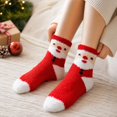 thumbnail image 5 of Women Christmas Fuzzy Slipper Socks, Plush Fluffy Cozy Home Sleeping Socks, Soft Warm Winter Indoor Socks, Assorted Holiday Theme Designs, Perfect Stocking Stuffer for Holiday Season L, 5 of 5