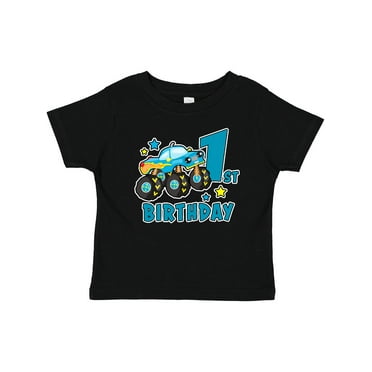 Inktastic 1st Birthday Monster Truck Boys Baby T-Shirt